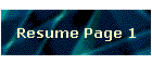 Resume Page 1